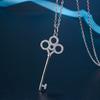 Модное элегантное ожерелье с ключом для женщин, длинная цепочка для свитера на осень и зиму, сотня аксессуаров, простое модное ожерелье с подвеской, ювелирные изделия