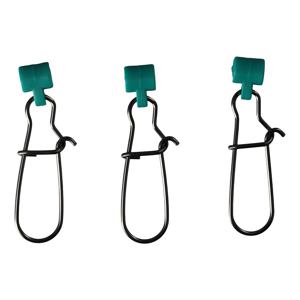 25Pcs Green Nickel Swivels Snap 220LB 8# Fishing Swivels Heavy Duty Fish Finder Fishing Sinker