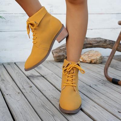 Настоящая мягкая кожа ботинки Мартин средний толстый каблук шнуровка короткие ботинки осень новые модные универсальные кожаные ботинки удобные, теплые и нескользящие