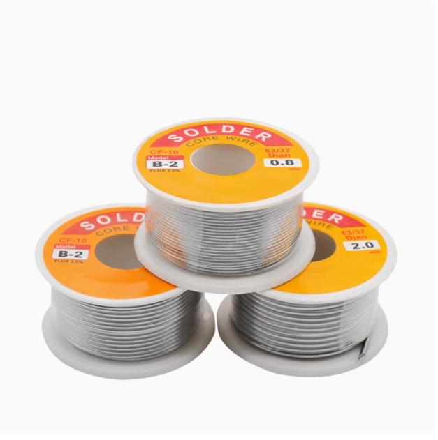 60/40 63/37 оловянно-свинцовый припой катушка с канифольным сердечником флюс для пайки и сварки 0,5-2 мм
