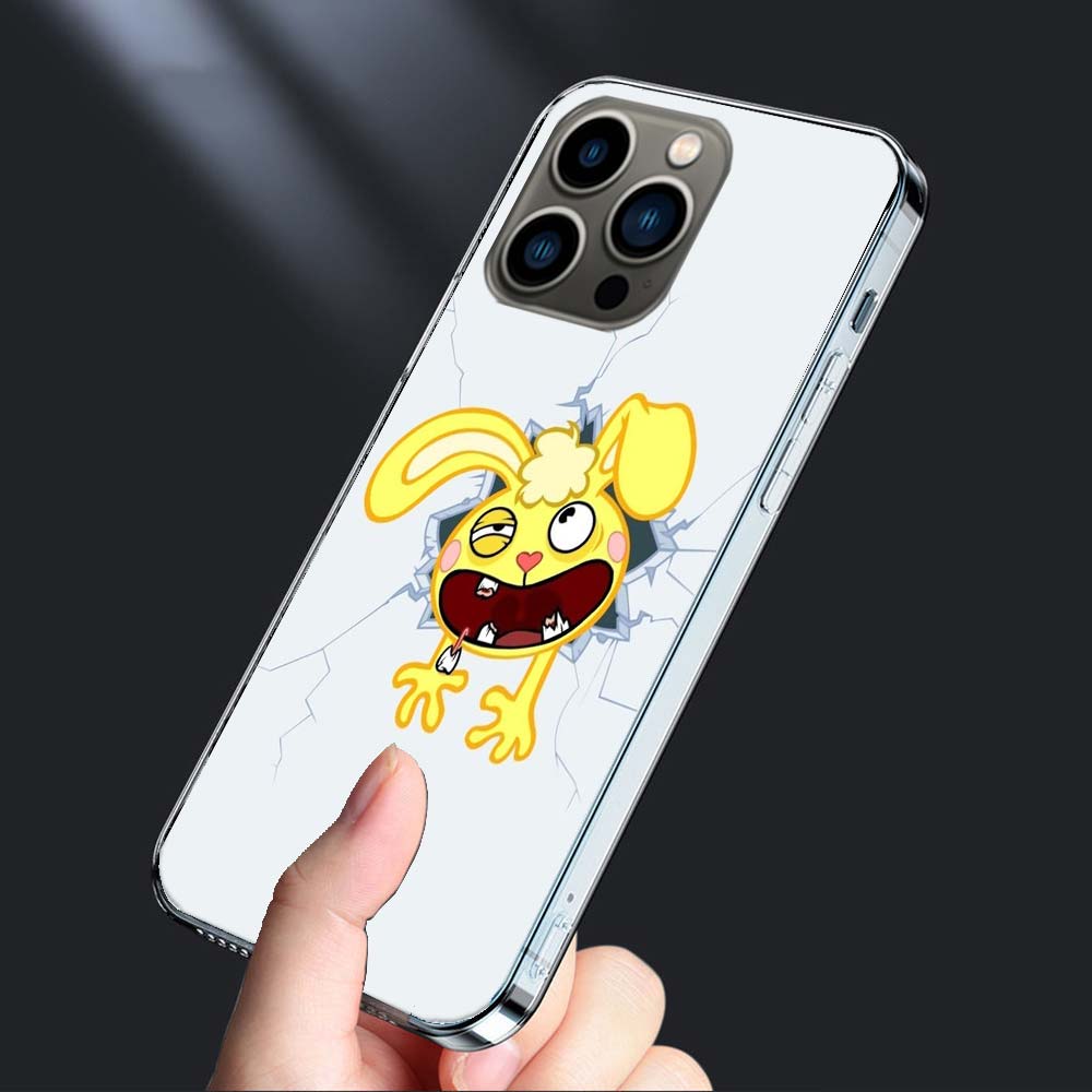 Чехол для телефона Happy Tree Friends Для iPhone 16E 15 Pro 14 Plus 17E 16 17 Pro Max Air 11 12 13 Mini Ударопрочный Чехол Милый Чехол TP