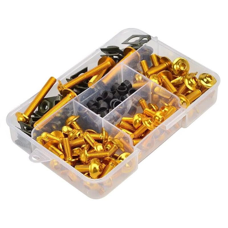 223 шт. Полный комплект болтов обтекателя Крепежные клипсы Набор гаек и винтов Подходит для YZFR1/R3/R6 R25 FZ1/6/8 MT NMAX TMAX XMAX XJR FJR