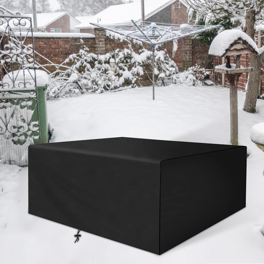 Чехол для уличной мебели из полиэстера 210D или 150x150x75 см, защита от снега, инея, пыли и солнца, для садового стола и стульев