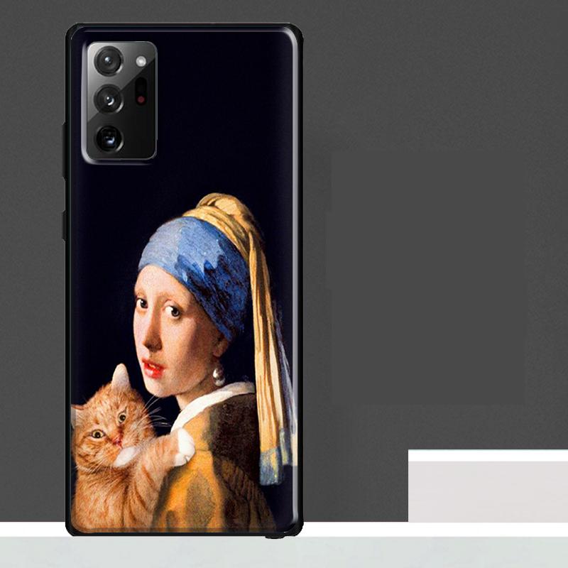 Renaissance Cats Rich Art Case For Samsung Galaxy S25 Ultra S23 S22 S21 S24 Ultra S9 S10 S20 Plus S25 FE Phone Cover