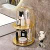 Metal Bird Cage Makeup Organizer Cosmetic Organiser Cosmetic Storage Shelf Bathroom Tabletop Toilet Vanity Organiser Makeup Box