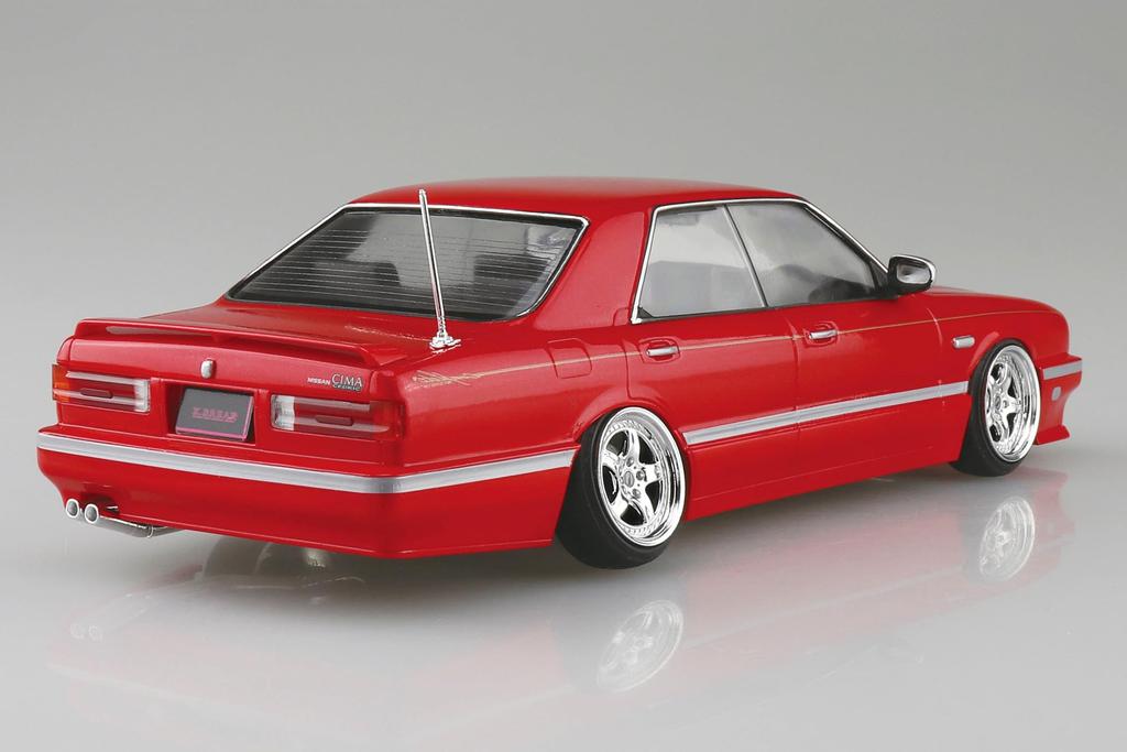 Aoshima Bunka Kyozaisha The Tuned Car Series Nissan Y31 Cima Obayashi Спецификация 1989 Пластиковая модель 1/24 № 14