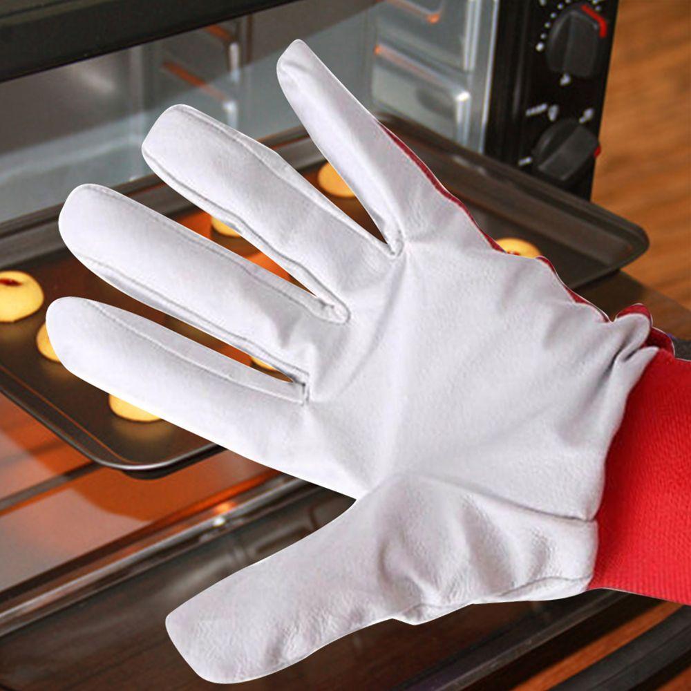 Durable Heat Resistant Leather Gauntlets Safety Gloves Welding Gloves Welders Supply