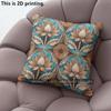 Boho Lotus Floral Throw Pillow Covers Pattern Cushion Cover Suitable for Sofa Bedroom Car Pillow Cover