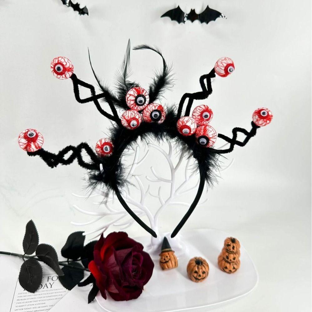 Party Decor Halloween Eyeball Headband Lightweight Horror Hair Hoop Spooky Hairband Cosplay Props