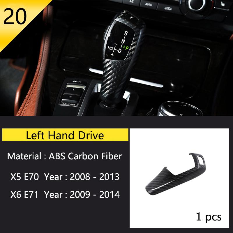 Для BMW X5 X6 E70 E71 2008 2009 2010 2011 2012 2013 Автомобильная консоль Рулевое колесо Кнопки Накладка Декоративная наклейка на интерьер Аксессуары