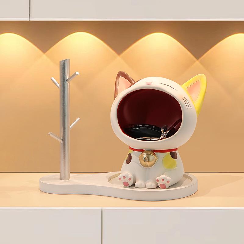 Креативное украшение для крыльца для кошек — милое украшение для дома и место для хранения ключей