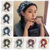 Pastoral Style Printed Silk Scarf Head Scarf Scarf Hair Band  Spring Summer