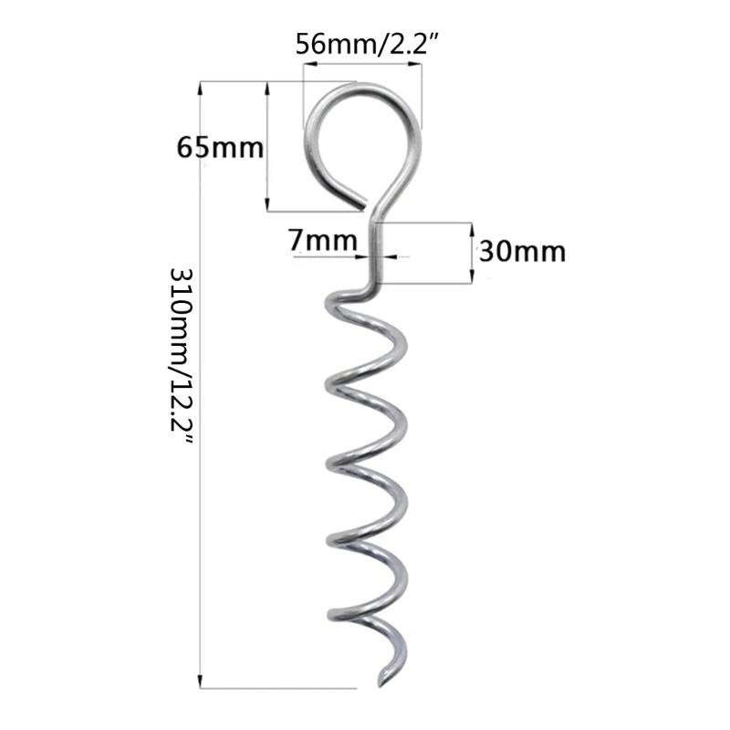 Portable Trampoline Stakes Heavy Duty Ground Anchors Tie Down Spirals Ground Anchors Stakes for Trampolines Tents Swing