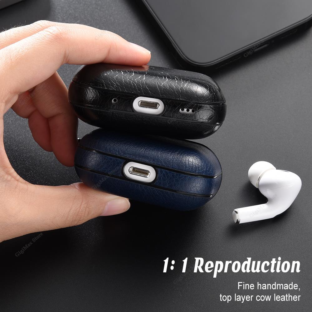 Кожаный защитный чехол для Airpods Pro 2 3 Чехол для беспроводных наушников Для Airpod Pro2 Pro 2-го 3-го Airpods3 Зарядный мешок Funda