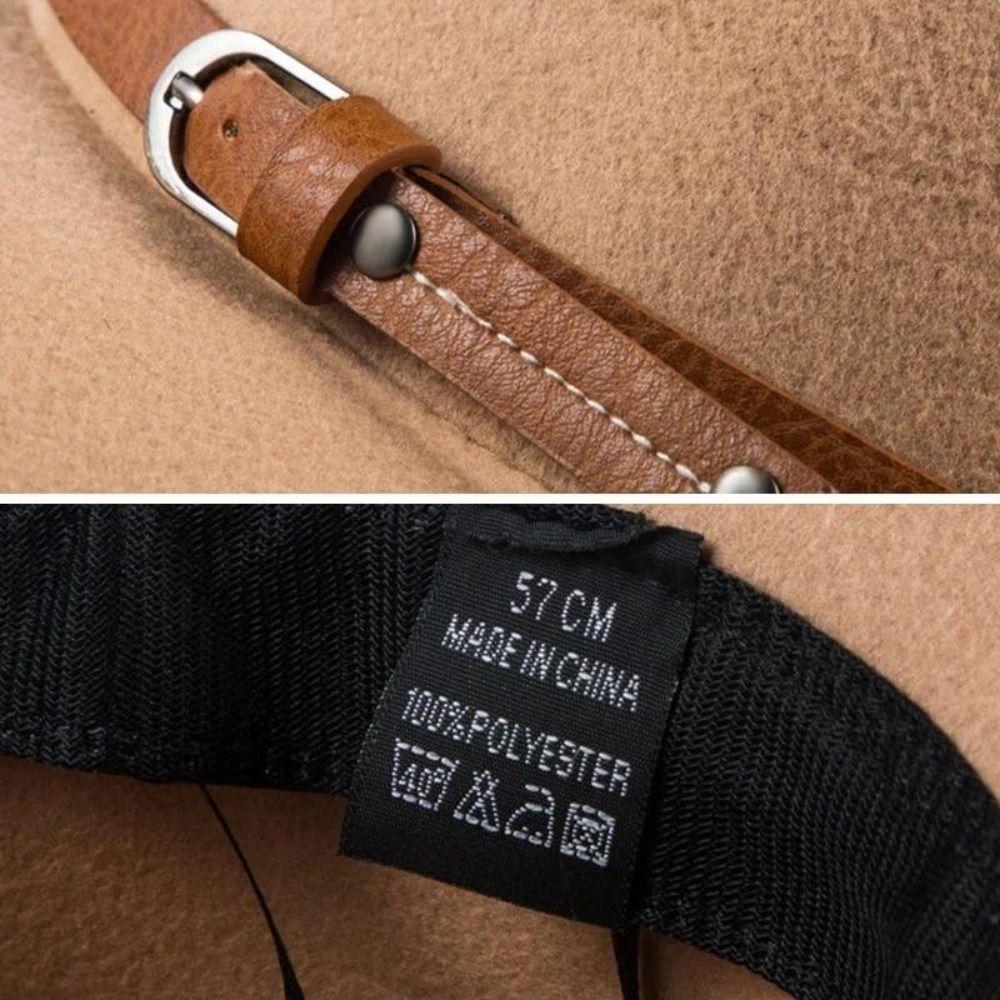 Винтажные фетровые шляпы федора с пряжкой на ремне, джазовая шляпа, модная ковбойская шляпа, мужская, женская