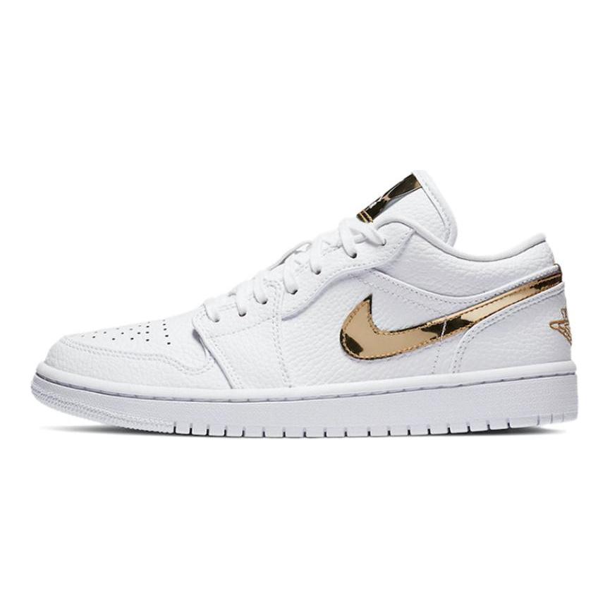 Женские кроссовки Air Jordan 1 Retro Low 'White Metallic Gold' Jordan CZ4776-100