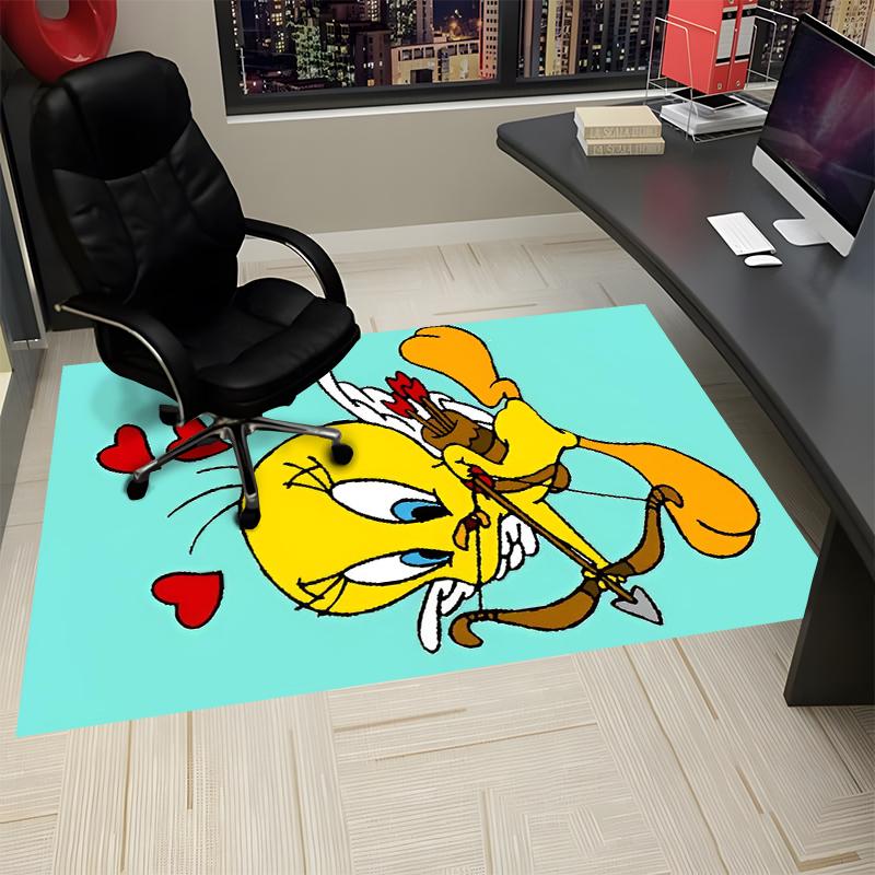 Tweety Printed Carpet, Rug for Office Chair Living Room Bedroom Kitchen Room Decor Gifts.