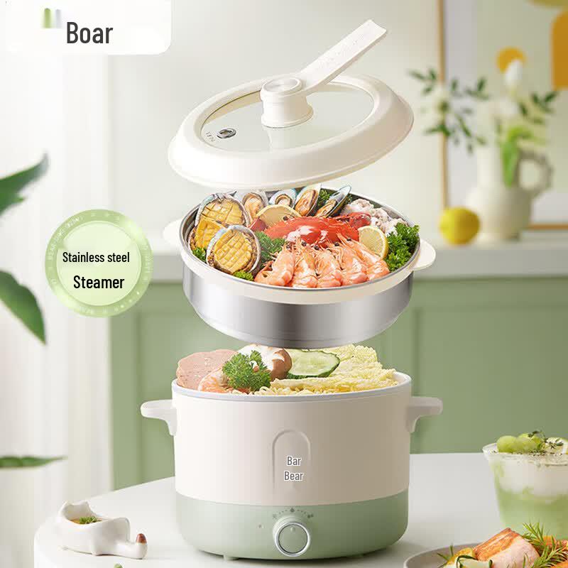 BEAR 2,5 л Многофункциональная электрическая кастрюля Вилка CN (адаптер в комплекте)