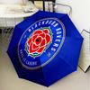 Blackburn-Rovers Crest Automatic Folding Umbrella - 8-Rib Travel Umbrella with Auto Open/Close & Portable Gifts for holidays or birthdays