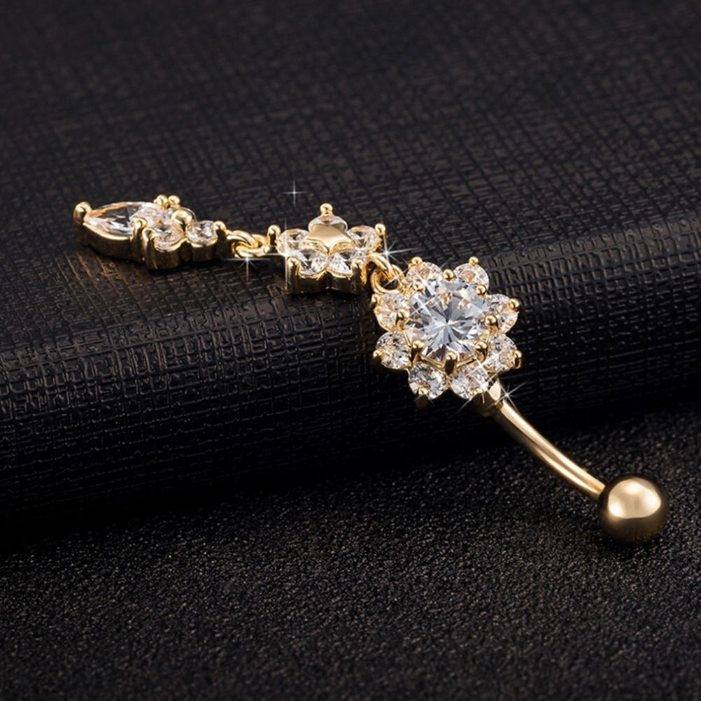 Кольца на пупке свисают с пупка, ювелирные изделия для пирсинга