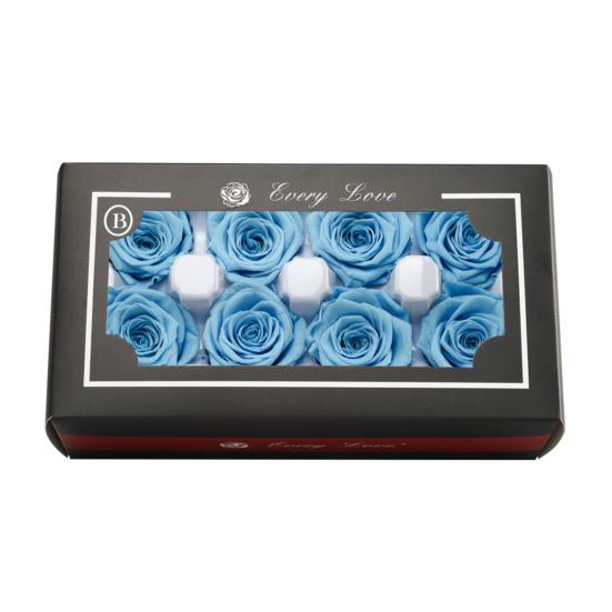 8 шт., вечные цветы розы, яркие цвета, естественный вид, вечное цветение, консервированный цветок ручной работы, украшение в виде розы