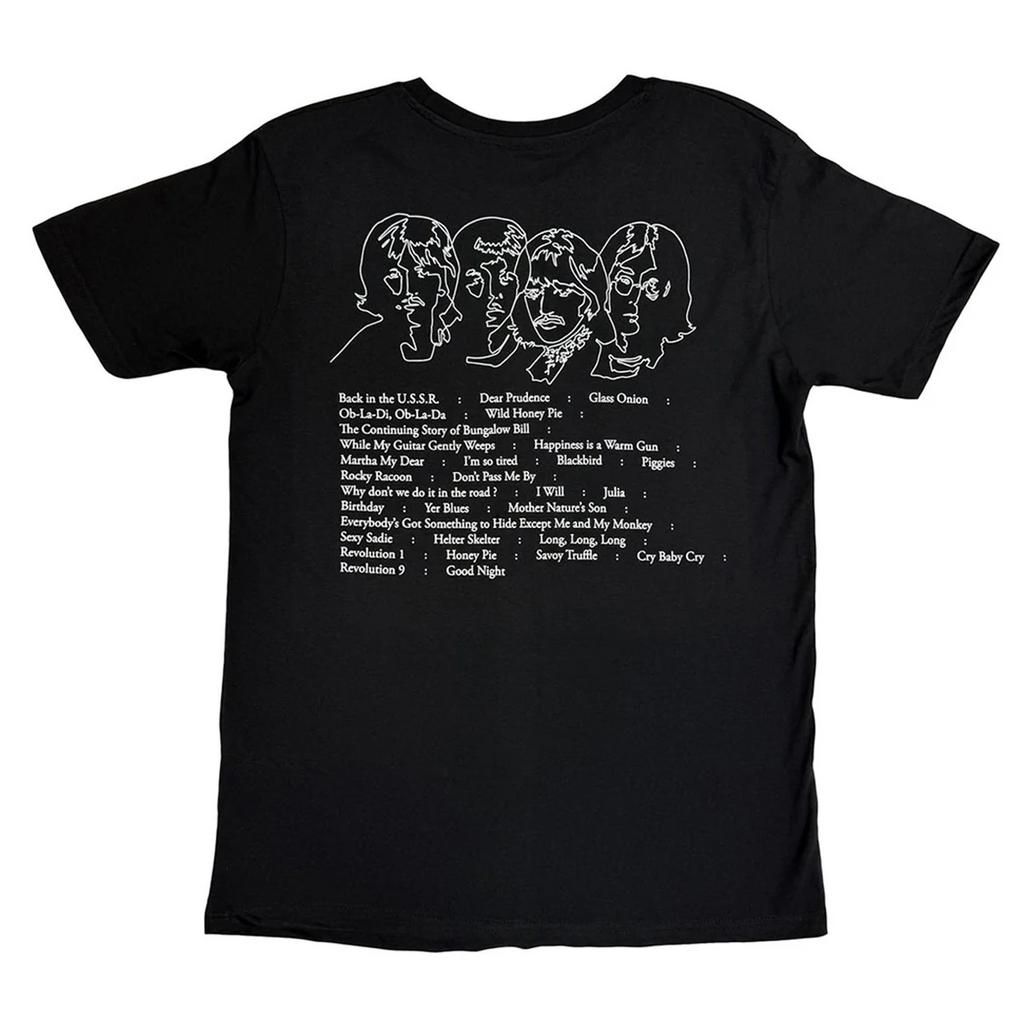 The Beatles Футболка унисекс с принтом Apple для взрослых на спине