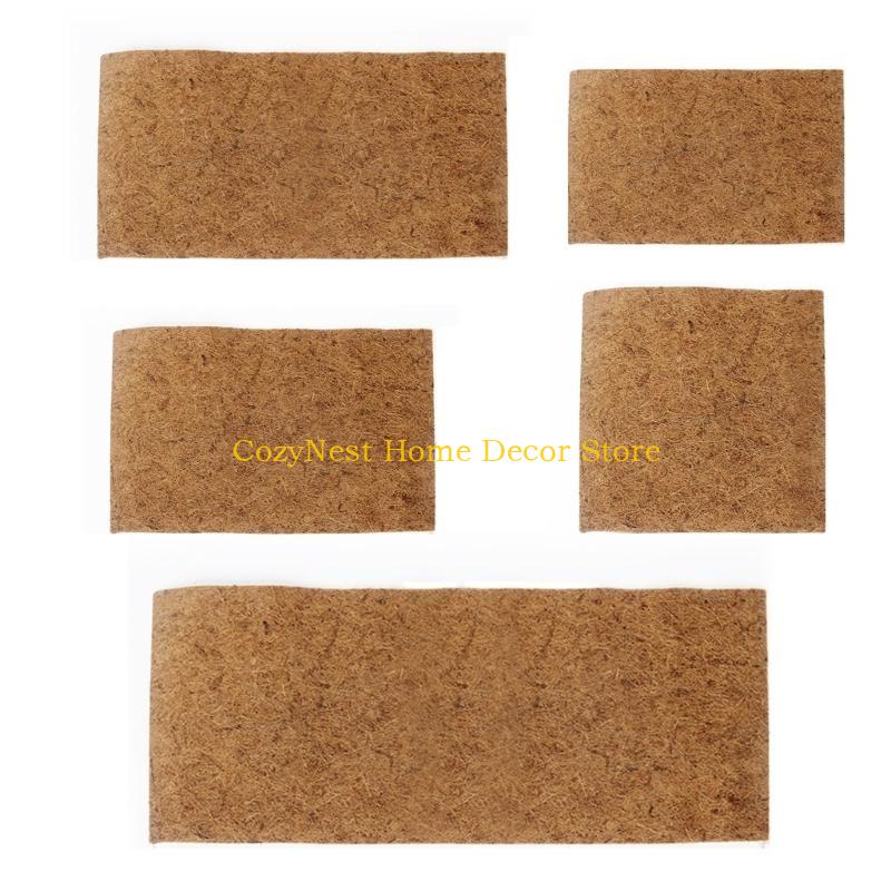 92MF Terrariums Substrate Liner Coconutfiber Carpet for Reptiles Cut To Fit Lizards BeardedDragons Bedding Mat Pet Supplies