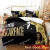НАБОР ПОСТЕЛЬНОГО БЕЛЬЯ SCARFACE Односпальный Двуспальный Полный Queen King Размер Набор для кровати Взрослый Детская спальня Комплекты Пододеяльников Аниме