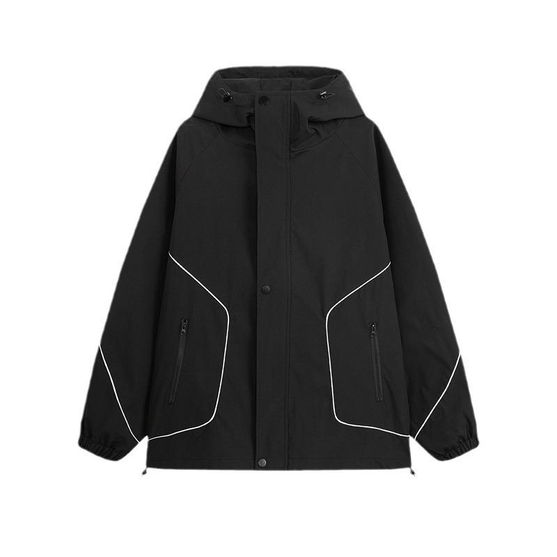 Jacket Men's Jacket Spring Hooded Breathable Men's Top Outdoor Windproof Casual Versatile Loose Jacket Men's