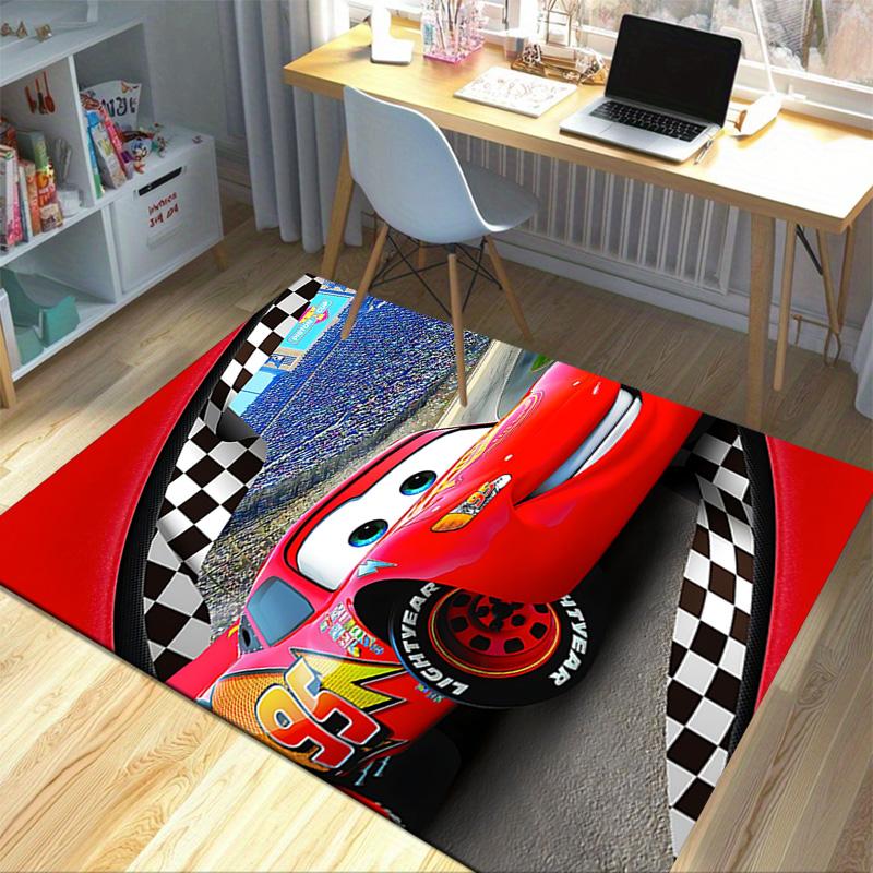 Cars Adventure Carpet For Playroom Bedroom Living Room Sofa Home Decorkids Game Area Rug Nonslip Floor Mat
