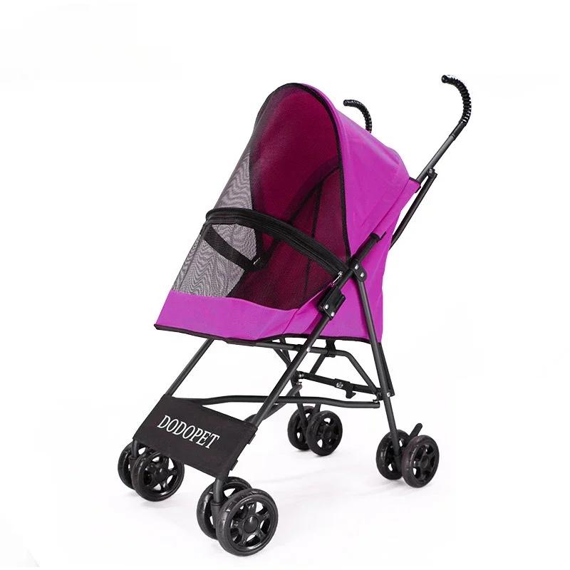 2025 Foldable Portable Pet Cart Dog Cat Cart Teddy Outdoor Cart Installation Free Quick Collection Dog Stroller Pet Trolley New