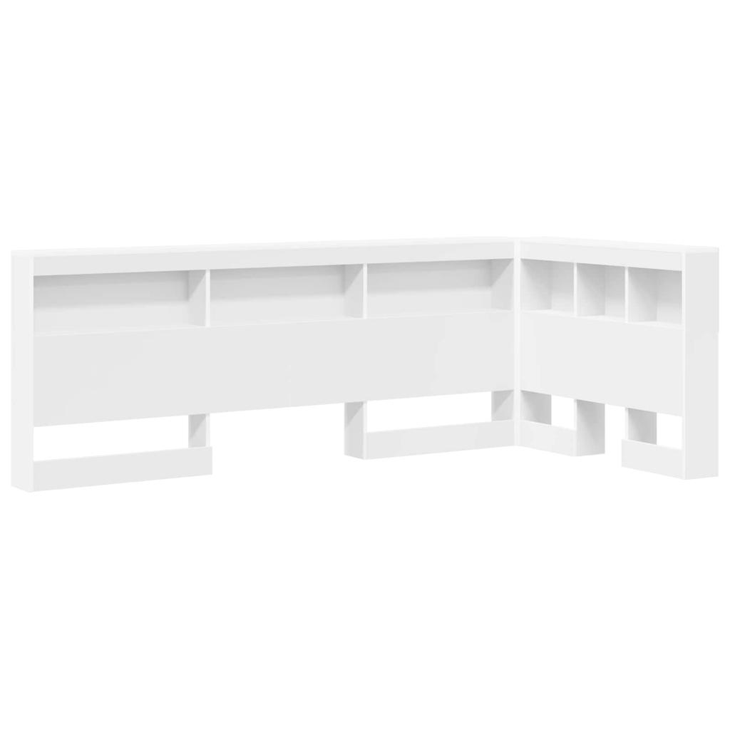 Storage Headboard with Shelf White 100 cm Engineered Wood