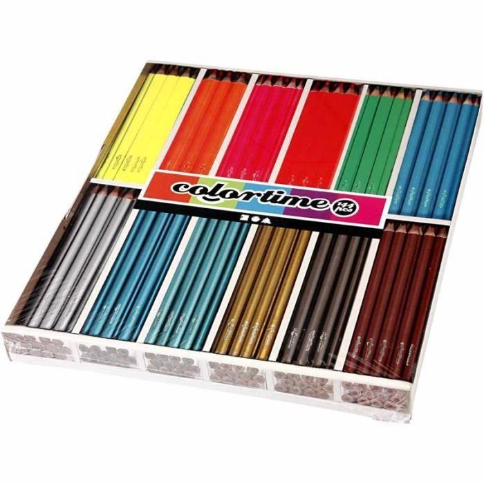 Crayons de couleur triangulaires de qualité supérieure. Réf 38088