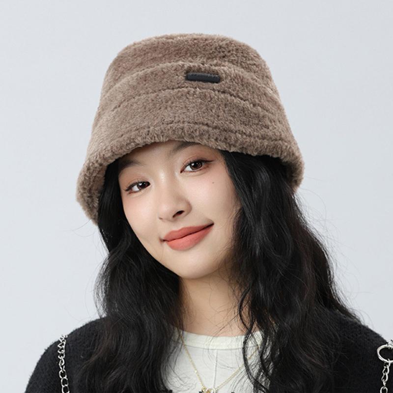 Плюшевая толстая рыболовная шапка осень-зима защита ушей теплая шапка женская плоская верхняя часть шапка для бассейна