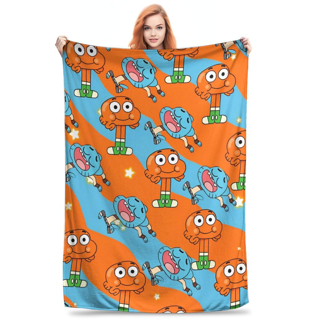The Amazing World of Gumballs Blanket Super Soft Cozy Throw Blankets for Bed 50x60 Inch Multiple Sizes Bedspread