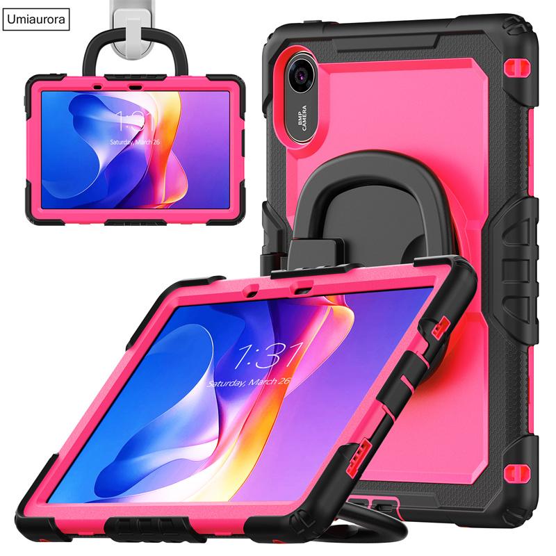 For Xiaomi Redmi Pad 2 Pad2 11 Inch 2025 Heavy Duty Rugged Tablet Case Rotation Pull Ring Stand Strap Shockproof PC Cover Funda