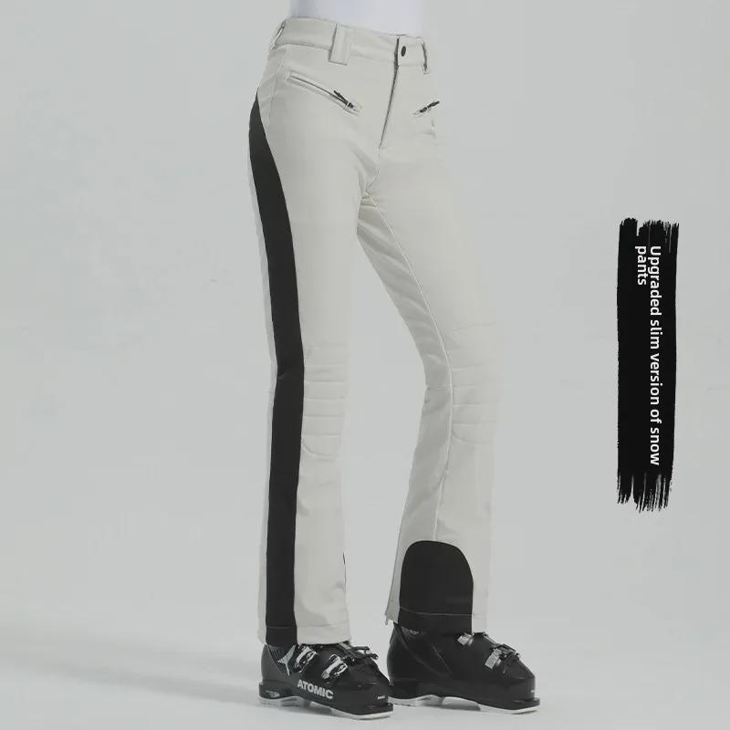 Женские водонепроницаемые лыжные брюки Double Board — зимние теплые, ветрозащитные и эластичные для занятий зимними видами спорта на открытом воздухе