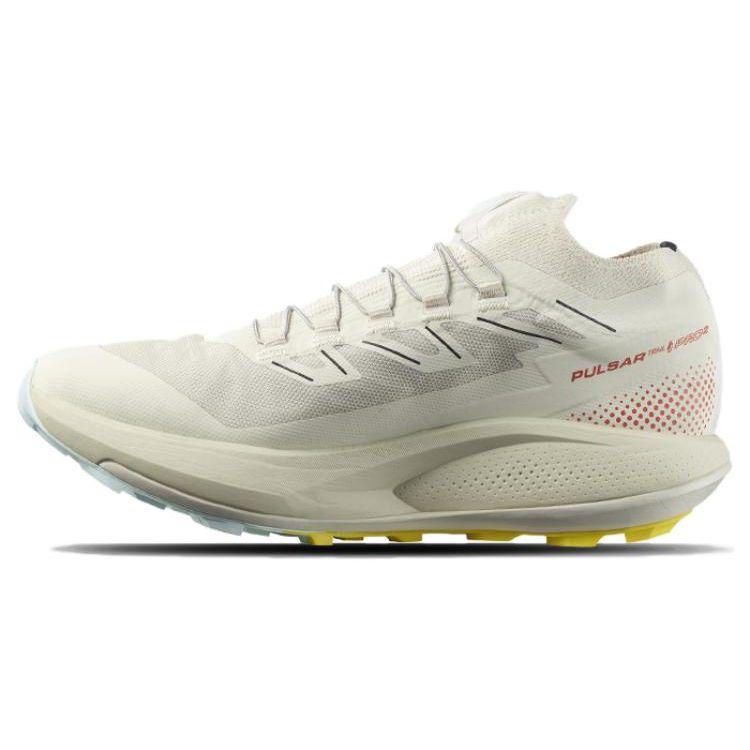 SALOMON Pulsar Trail Pro 2 Comfortable Sports Fabric Shock Absorption Non-Slip Low-Top Running Shoes Women Sneaker White 472098