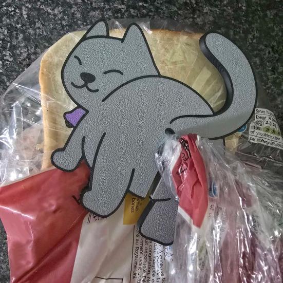 Хлебная клипса «Кошачья попа», напечатанная на 3D-принтере, держатель для пакетов для любителей кошек