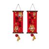 1 Pair Velvet Horse Year Hanging Pendant Traditional New Year Door Couplet  Living Room