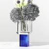 Ins Style Internet Celebrity Vase Ornaments Living Room Flower Arrangement Crystal Transparent Torch Flower Vessel Bedroom Living Room Bed