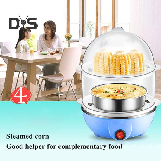 Автоматическая яйцеварка, яйцеварка большой емкости, одно-/двухслойная, 350 Вт, многофункциональная машина для приготовления вареных яиц на пару с заварным кремом