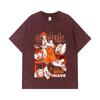 275 GSM Washed T-shirts 100% Cotton Slam Dunk V4 Mitsui Print Unisex Heavy Cotton T Shirt