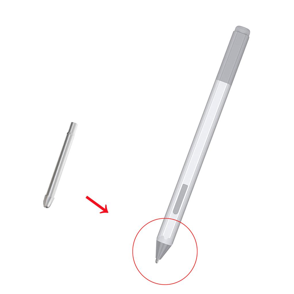 Прочные наконечники стилуса из титанового сплава для ноутбука Surface Pro7 6 5 4, высокоточные сменные наконечники стилуса с металлическим зажимом