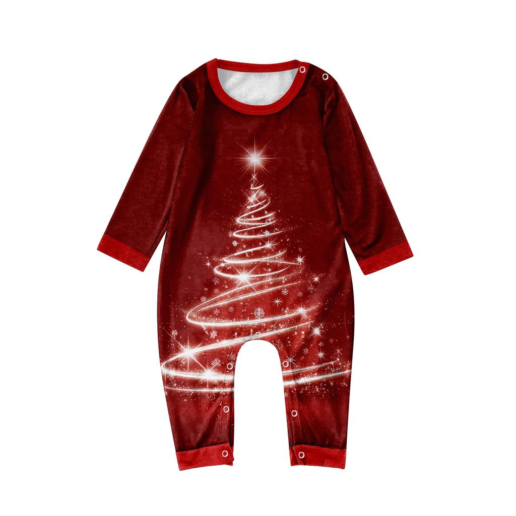 Christmas Day 3D Prints Family Matching Long Sleeve Tops+Pants Set Family Matching Sets