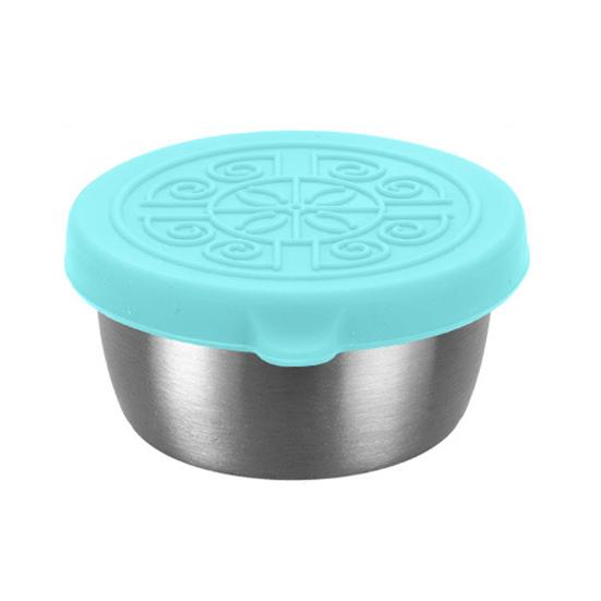 Чашка для соуса из нержавеющей стали 304 с силиконовой крышкой, герметичная, легко чистящаяся, экологичный шейкер для коктейлей, 40 мл