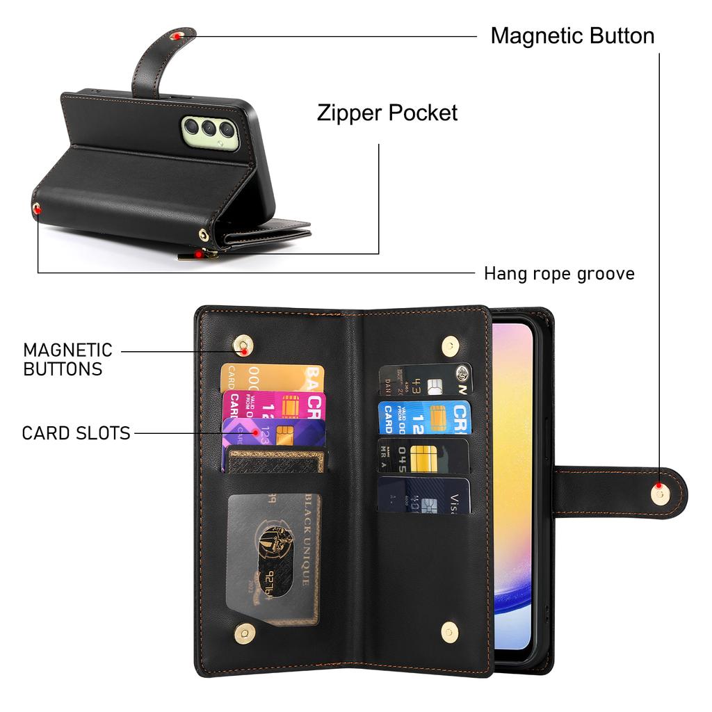 DF-011 Для Samsung Galaxy A25 5G (Глобальный) (161,0 х 76,5 х 8,3 мм) Кожаный чехол-сумка через плечо для телефона