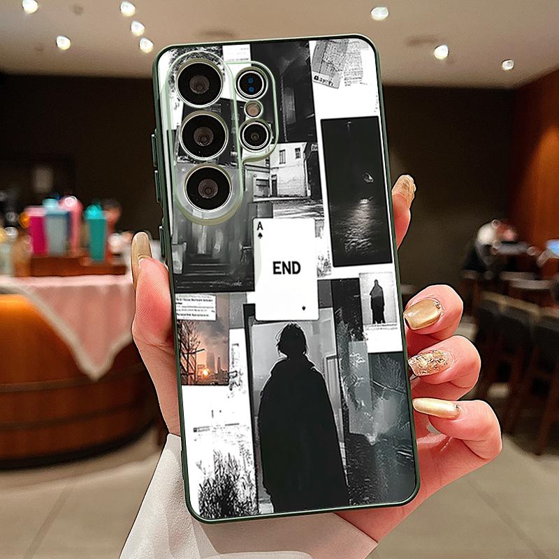 Модный Чехол в Стиле Коллаж Для Samsung Galaxy S26 Ultra S25 Edge S24 Plus S23 FE S22 A17 A54 A55 A56 A57 5G Магнитный Для Magsafe Матовый Чехол