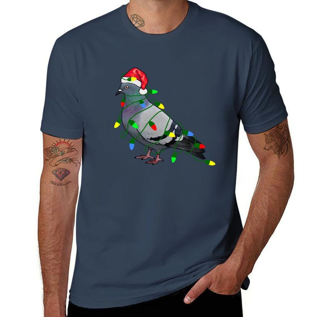 Festive Pigeon T-shirt Essential T Shirt Man Tshirt T Shirt For Man 100 Percent Cotton T-shirt