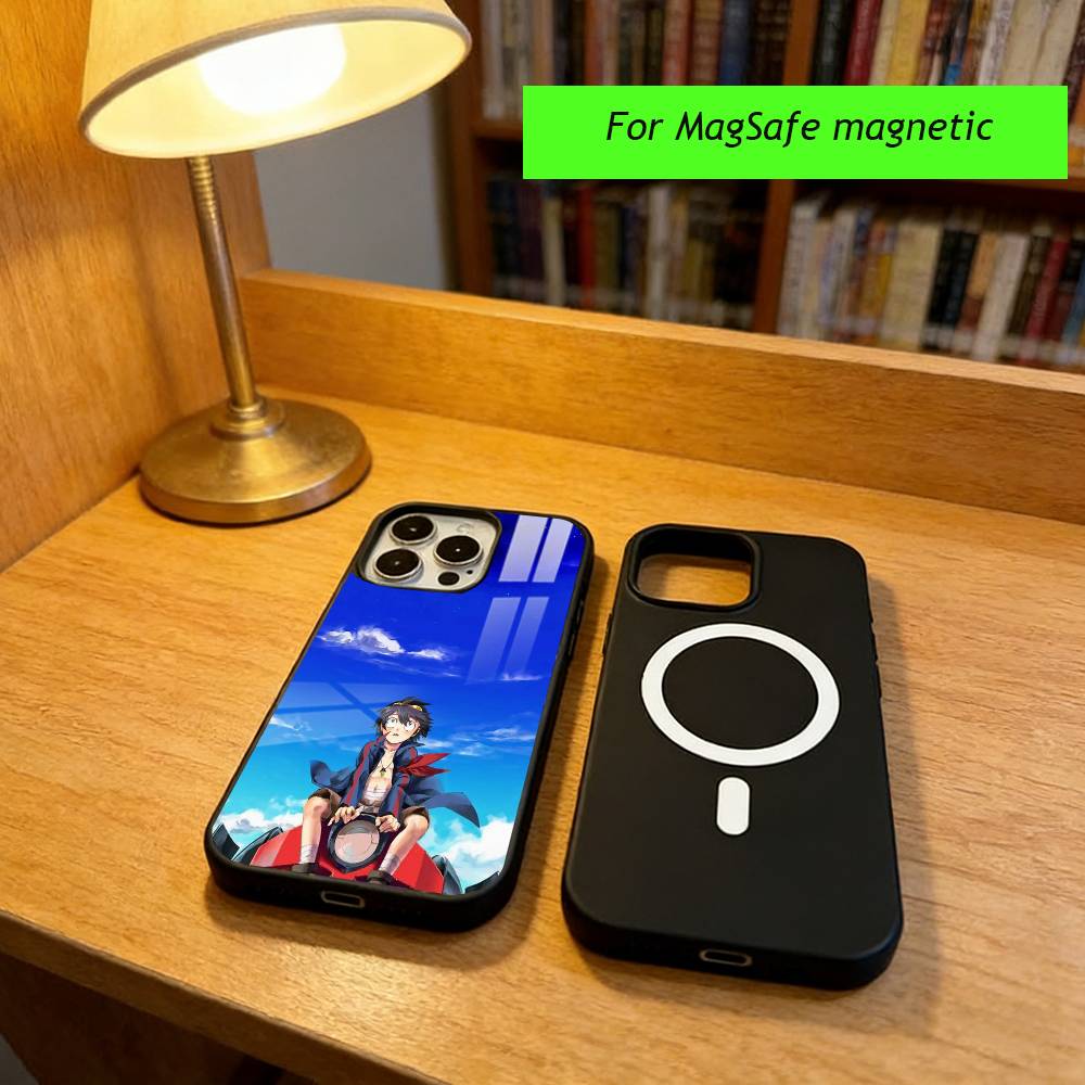Anime G-Gurren L-Lagann Phone Case For iPhone17,16,15,14,13,12,11 Plus,Pro Magnetic with Magsafe Wireless Charging